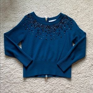 Dice Kayek crop embellished sweater rare